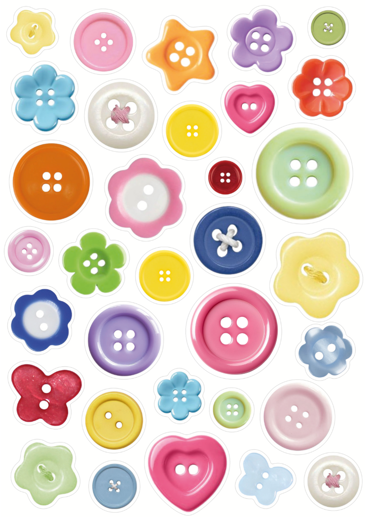 Buttons Sticker Sheet – alexiasrchive